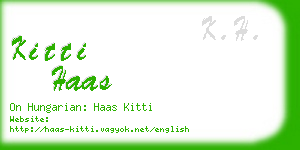 kitti haas business card
